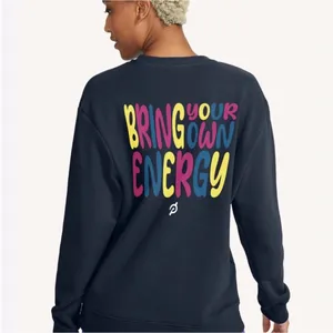 Peloton BYOE Crewneck Sweatshirt Unisex‎ XXL Blue Athleisure thumbnail 2