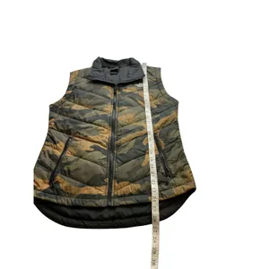 The North Face Womens Camo Puffer Vest Green Brown Quilted Full Zip Small thumbnail 7