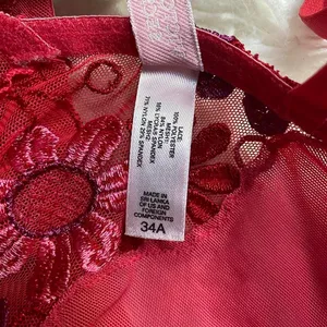 Victoria'S Secret Floral Embroidery Teddy Mesh Bodysuit Intimates Fairy Whimsy thumbnail 8
