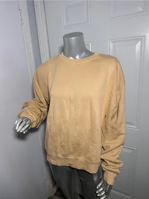 Ksubi Sweater Womens Large Sweatshirt 3x4 Kross Crew Neck Pullover Desert thumbnail 3