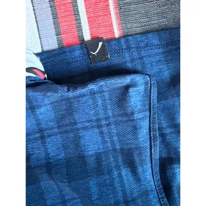 SwingDish Made USA Plaid Sleeveless Golf Polo Top Small Blue Quarter Zip thumbnail 5