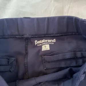 Womens Small Navy Betabrand Pants Sz Small Stretch skinny slim pull on 4-6 thumbnail 2