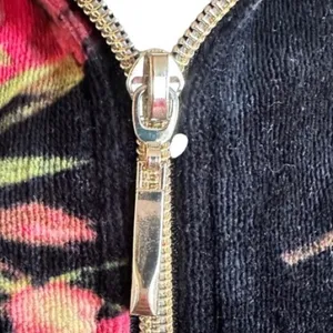 DRAPER’S & DAMON’S FLORAL VELOUR ZIP-UP size M thumbnail 3