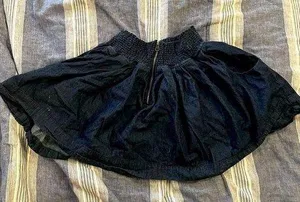 LG HWY jeans dark blue high waist retro skirt thumbnail 1