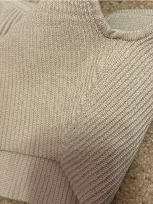 Aritzia Babaton Beige Ribbed Square-Neck Crop Tank thumbnail 4