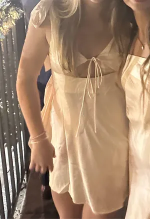 Champagne lioness mini dress thumbnail 4