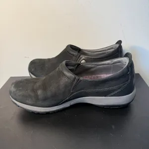 Dansko Patti Slip-On Shoes Black Nubuck Leather Vibram Womens Size 40 / 9.5‎ thumbnail 5