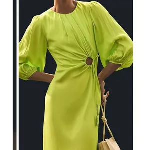 NWT Farm Rio Piping Puff Sleeve Dress thumbnail 3