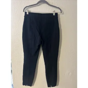 Spanx Women's Stretch Pull On Pants Ankle Slit Faux Pockets Black Size Medium thumbnail 3