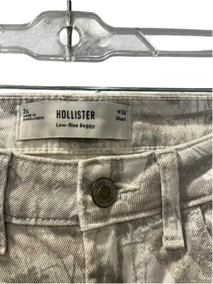 Hollister NWOT Low Rise Baggy Jeans Camo Real Tree Denim Y2K Size 2 26 Short thumbnail 4