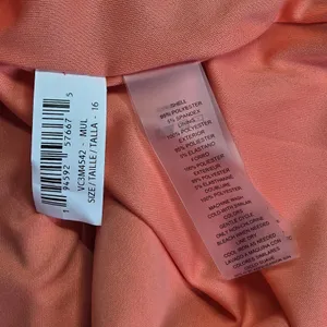 Vince Camuto Womens Pink Orange Abstract‎ Leaf Print Halter Dress Size 16 thumbnail 5