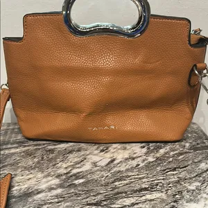 Tahari Tan Leather Women's Bag thumbnail 3