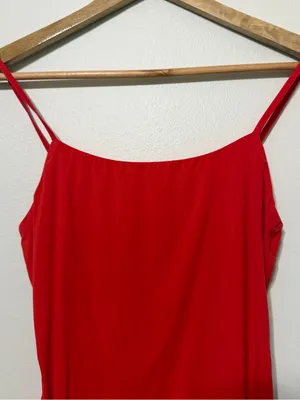 NWT Free People Intimately Red Tank Top Size Small NEW red thumbnail 3