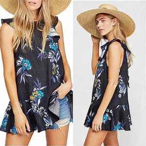FREE PEOPLE‎ Summer In Tulum Floral Tunic S thumbnail 2