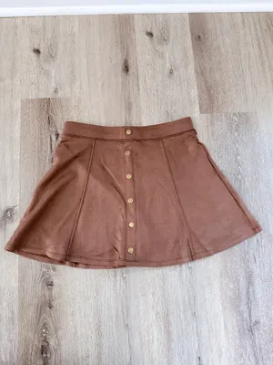Halara faux suede skirt thumbnail 5
