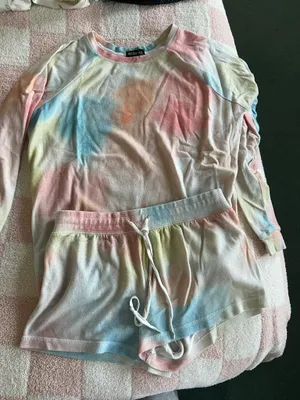 Missoni Colorful tie-dye pajamas by Insomniac. Features a blend of soft colors. thumbnail 1