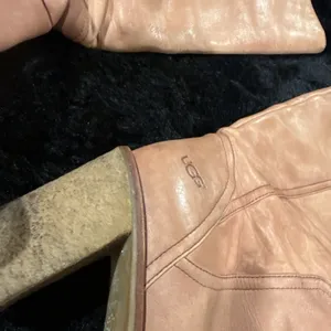 UGG Brown Leather "Josie" Pull On Boots - S/N 1001643 - US 7 EU 38 thumbnail 6