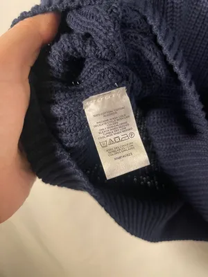 Loft Womens Sleeveless Sweater Navy Blue Medium New With Tags Cotton thumbnail 3