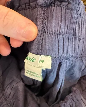 Blue tie dye Aerie ruffle mini skirt thumbnail 2