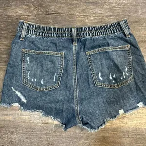 aerie blue denim shorts thumbnail 3