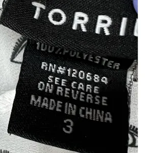 Torrid Ivy Eye Blouse Womens 3X White Black Chiffon Roll Tab Sleeve Mystical Top thumbnail 10