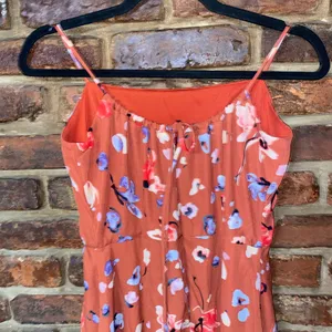 Hutch Burnt Orange Floral Declan Sleeveless Midi Dress Women's Size 8 thumbnail 9