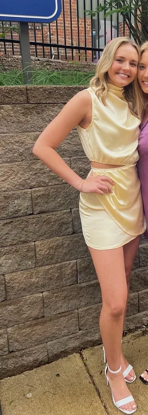 Hello Molly Mini Dress Yellow thumbnail 1