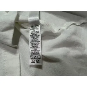 Felina Women's White V-Neck Mesh Trim Cotton Short Sleeve T-Shirt C8242 Size M thumbnail 6