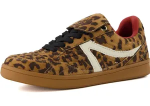Cushionare Astro Retro SneakerLeopard Print Oversized Fold-over Skate Tongue thumbnail 1