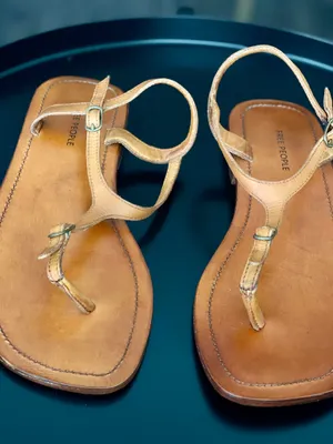Free People Leather Sandals 8 thumbnail 1