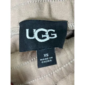 UGG Women's Phaedra Short Tan Elastic Drawstring Flounce Ruffle Lounge Shorts XS thumbnail 6