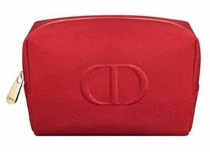 Christian Dior Red Cosmetic Bag with Gold Accents Valentine’s Day essential thumbnail 1