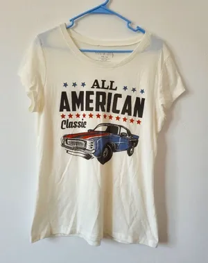 Wound Up All American Classic Hot Rod Muscle Car Patriotic American Shirt XXL 19 thumbnail 1