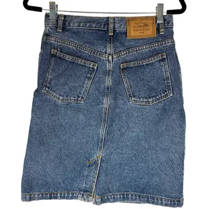 Vintage Calvin Klein 90s Denim Mini Skirt Made in USA thumbnail 4