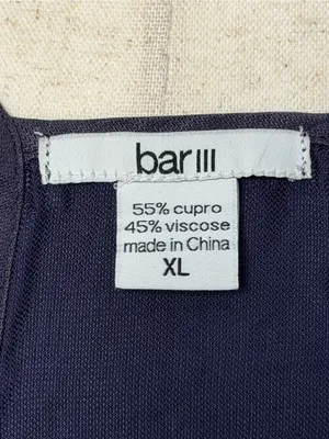 Bar III Blueish-Purple Beaded Spaghetti-Strap Cami thumbnail 5