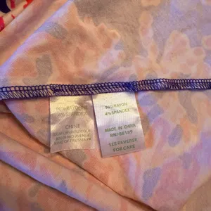 Lilly Pulitzer Lolita strapless midi dress Blue Pink SIZE M Medium Padded Chest thumbnail 8