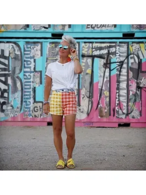 Farm Rio‎ Anthropologie Gingham Shorts Patchwork Picnic XS NWT thumbnail 8