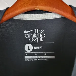 Nike x The Athletic Dept Womens T-shirt Size L Blue Move Your Airs Slim Fit Tee thumbnail 6