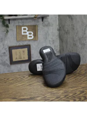 NWT Clarks Patent Breeze Piper Slide Sandal 26171970 Black 9M thumbnail 8