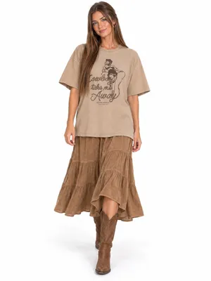 Rebel + Fleur 3XL Cowboy Take Me Away Western Romance Oversized Cowgirl Tee Boxy thumbnail 3