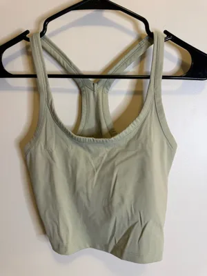 Green cropped tank  thumbnail 1
