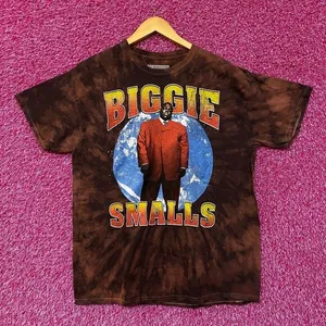 Biggie Smalls World The King of New York Rap Tie Dye XL thumbnail 1