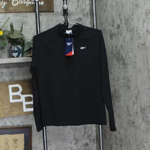 NWT Reebok Womens Identity 1/4 Zip Pullover 100202714 Black S thumbnail 2