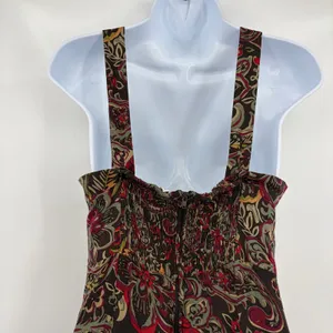 Madison Leigh Boho Floral Beaded Dress Sz 8 Y2K Festival Empire Waist Paisley thumbnail 7