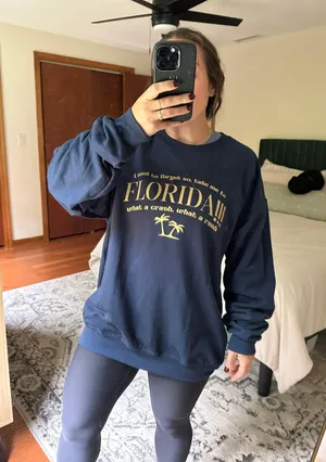 Florida!!! Sweatshirt Blue Size L thumbnail 1