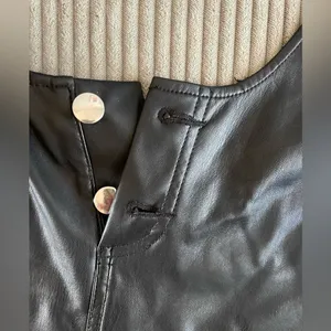 ASOS Collusion‎ Black Leather Mini Dress Size 2 thumbnail 3