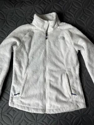 The North Face White Zip-Up Jacket thumbnail 1