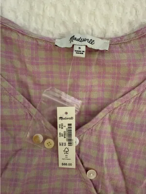 Madewell Plaid Shirt Button Down thumbnail 2