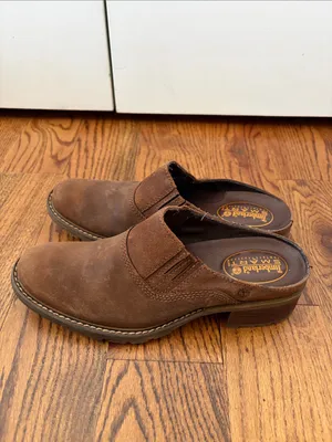 Timberland Women’s Brown Suede Slip-On Clogs Size 8 thumbnail 4