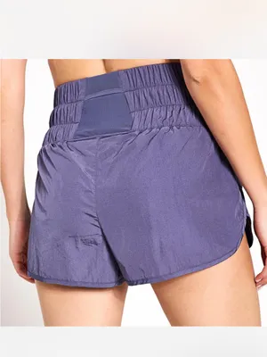 Free People Movement The Way Home Run Shorts Deep Sea Indigo Purple XS thumbnail 2